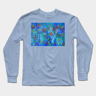 Strawberries and White Flowers Long Sleeve T-Shirt